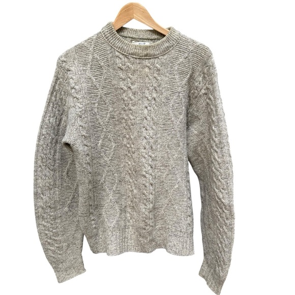 Vintage Lord Jeff Men’s Sweater Medium Tan Knit 100% Fine Wool Made USA - Picture 1 of 10